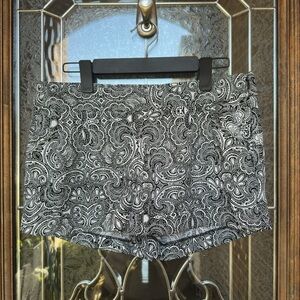 Express Black and White High Waist Shorts